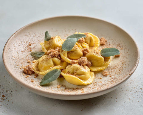 Tortelli di zucca e amaretti vegan