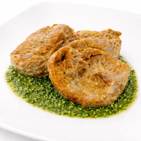Scaloppe vegan alla salsa verde