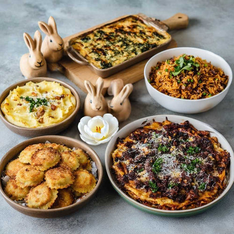 Stuzzicanti Melodie banner menù di Pasqua per mobile