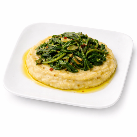pure veg fave e cicorie side