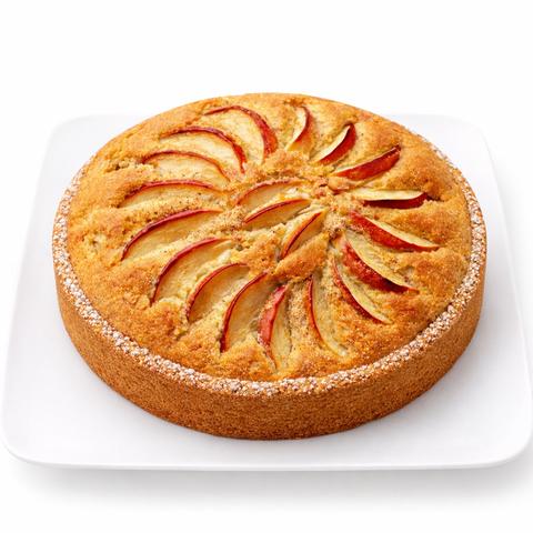 torta di mele vegana side